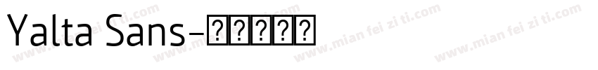 Yalta Sans字体转换